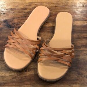 Madewell Strappy Sandals Tan 9